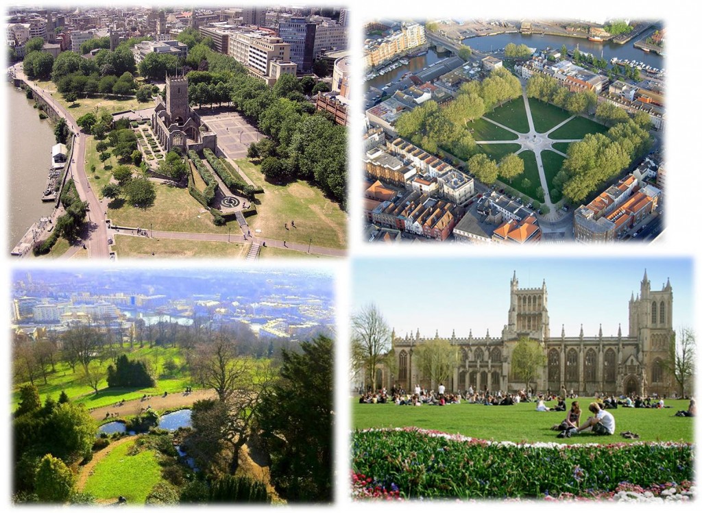 Bristol's city centre green spaces